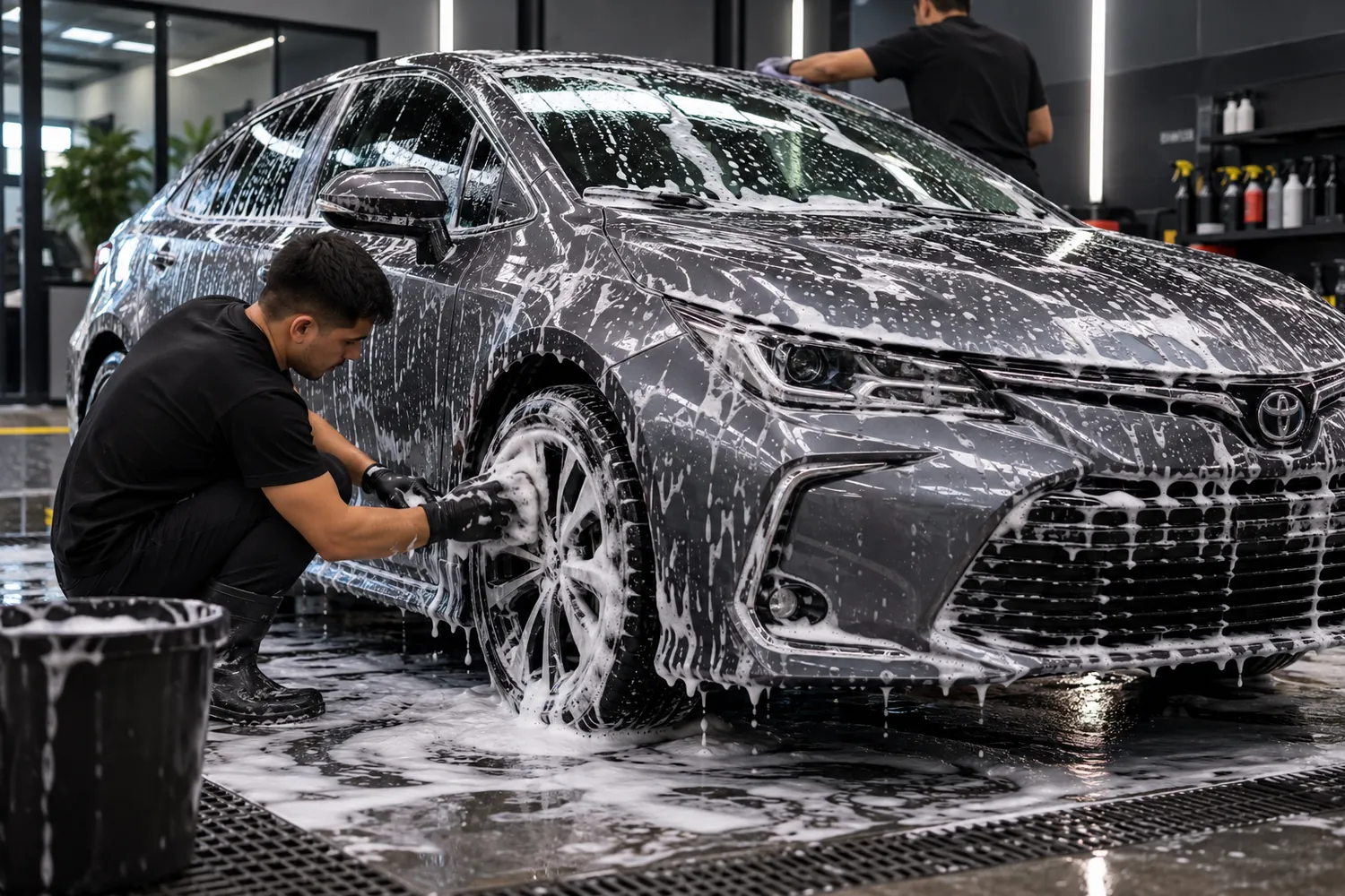 Lavagem LB em Toyota Corolla